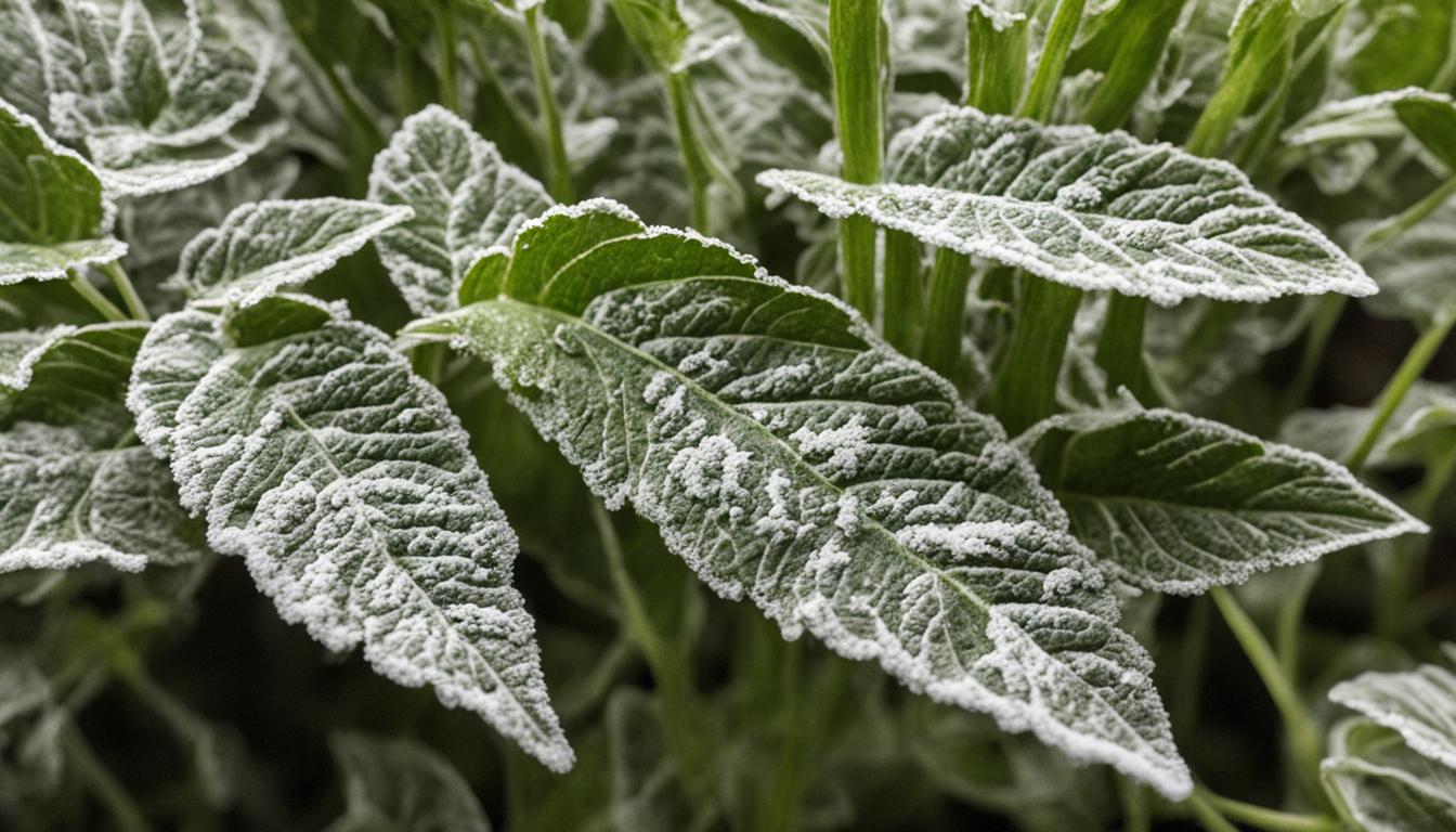 white mold on plants