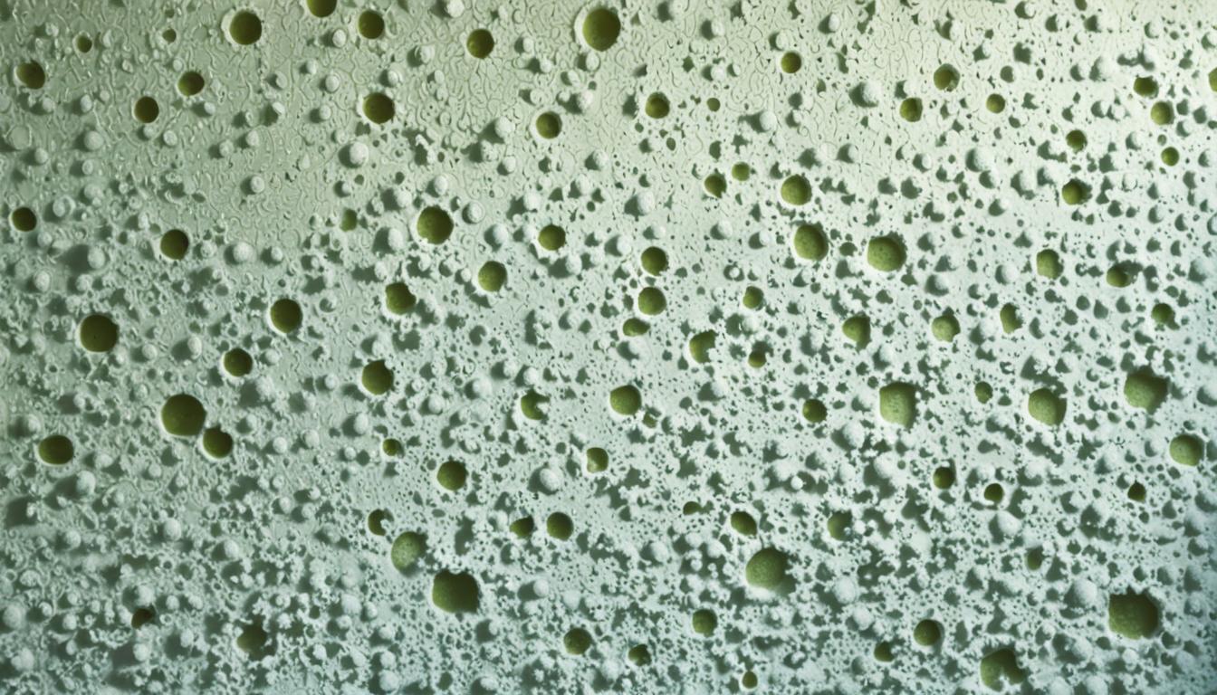 white mold on walls