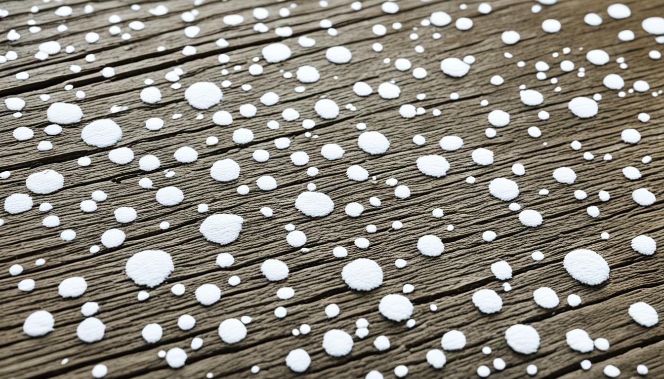 white mold on wood